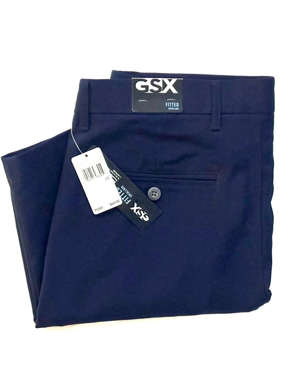 GSX by Grandslam Men’s Shorts in Entallada Navy Blue W32